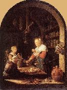 Gerard Dou The Grocer's Shop Spain oil painting artist